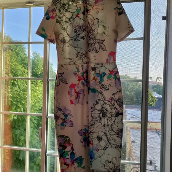 ASOS Floral Print Short Sleeve Dress size 10 - Picture 10 of 14